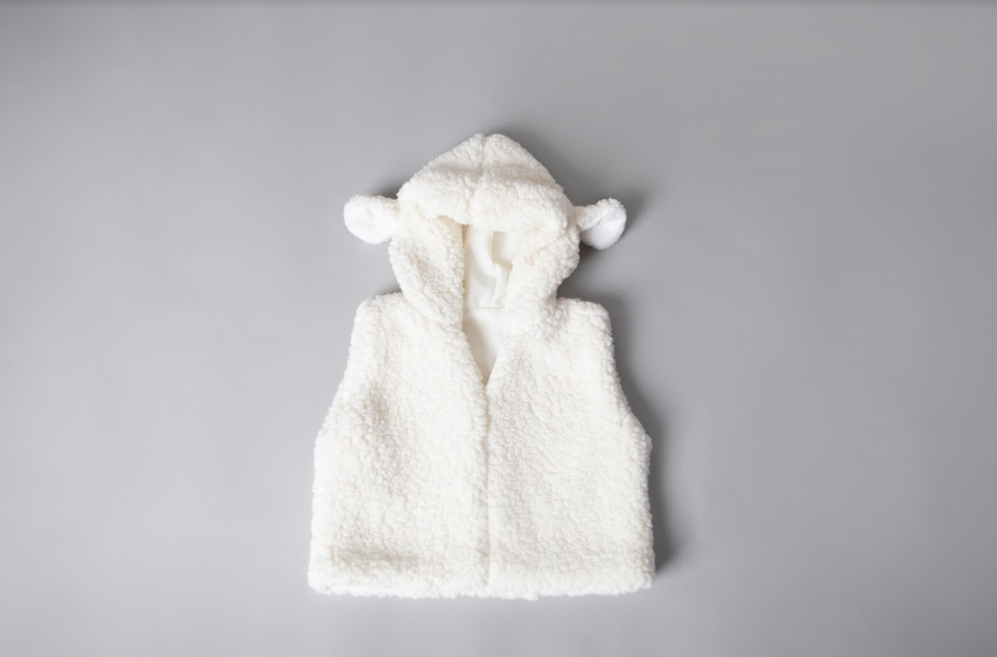 Ivory Plush Sherpa Set - Hoodie