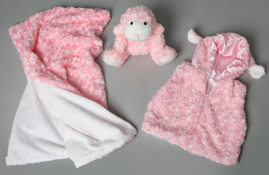 Lily Pink Lux Plush Sherpa Set