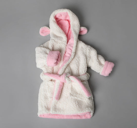 Pink Sherpa Robe